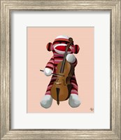 Sock Monkey and Cello Fine Art Print