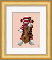 Sock Monkey and Cello Fine Art Print