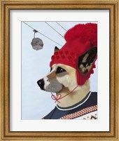 Dog in Ski Sweater Fine Art Print