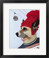 Dog in Ski Sweater Fine Art Print