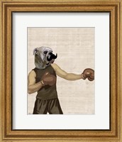 Boxing Bulldog Portrait Fine Art Print