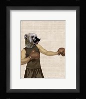 Boxing Bulldog Portrait Fine Art Print