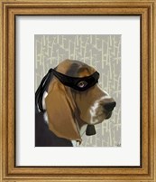 Ninja Basset Hound Dog Fine Art Print