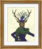 Deer and Fascinator Fine Art Print