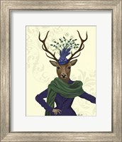 Deer and Fascinator Fine Art Print