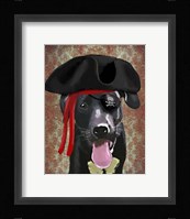 Black Labrador Pirate Dog Fine Art Print