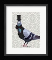 Pigeon in Waistcoat and Top Hat Fine Art Print