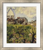 Sacre-Coeur Seen from the Garden of Rue Cortot, 1916 Fine Art Print