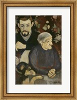 Utrillo with his Grandmother and Dog, 1910 Fine Art Print