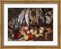 Still Life with Fish, Wine, and Fruit Fine Art Print