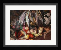 Still Life with Fish, Wine, and Fruit Fine Art Print