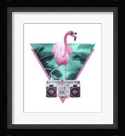 Miami Flamingo Framed Print