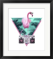 Miami Flamingo Framed Print