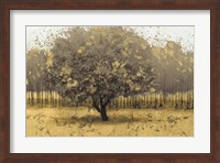 Golden Trees I Taupe Fine Art Print