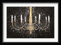 Grand Chandelier Black I Fine Art Print