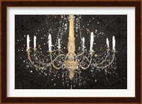 Grand Chandelier Black I Fine Art Print