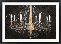 Grand Chandelier Black I Fine Art Print