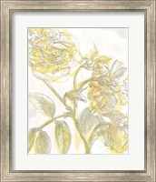 Belle Fleur Yellow I Crop Fine Art Print