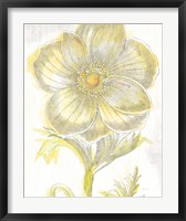 Belle Fleur Yellow II Crop Fine Art Print