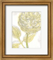 Belle Fleur Yellow III Crop Fine Art Print
