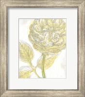 Belle Fleur Yellow III Crop Fine Art Print