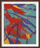 Abstract Painting, c. 1982 (aqua, red, indigo, yellow) Fine Art Print