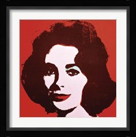Liz, 1963 (red) Framed Print