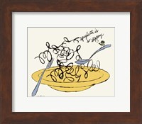 Spaghetti is So Slippery, c. 1958 Fine Art Print