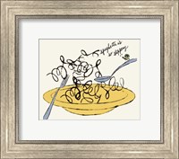 Spaghetti is So Slippery, c. 1958 Fine Art Print