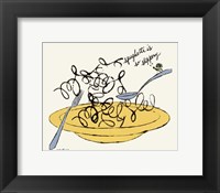 Spaghetti is So Slippery, c. 1958 Fine Art Print