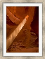 Sunbeam Penetrates Dusty Air of Lower Antelope Canyon, Arizona Fine Art Print