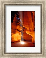 Sun Shining Beam of Light onto Canyon Floor, Upper Antelope Canyon Fine Art Print
