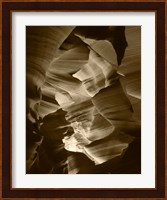 Red Sandstone Walls, Lower Antelope Canyon (Sepia) Fine Art Print