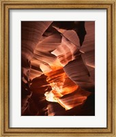 Red Sandstone Walls, Lower Antelope Canyon (Color) Fine Art Print