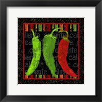 Spicy Peppers I Framed Print