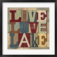 Lake Living Printer Blocks II Fine Art Print