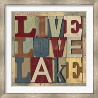 Lake Living Printer Blocks II Fine Art Print