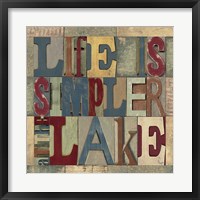 Lake Living Printer Blocks III Fine Art Print