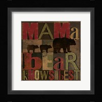 At the Lodge Printer Blocks I Framed Print