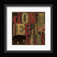 At the Lodge Printer Blocks III Framed Print