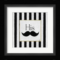 His and Hers Blk/Gold I Framed Print