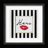 His and Hers Blk/Gold II Framed Print