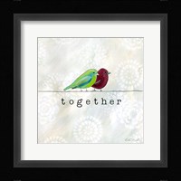 Birds of a Feather Square I Framed Print