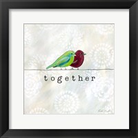 Birds of a Feather Square I Framed Print