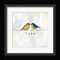 Birds of a Feather Square II Framed Print