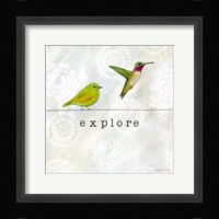 Birds of a Feather Square III Framed Print