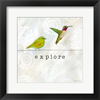 Birds of a Feather Square III Framed Print