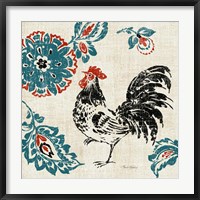 Toile Rooster II Fine Art Print