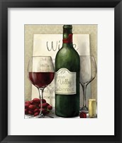 Valley Wine I Framed Print