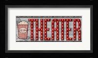Movie Marquee Panel II (Theater) Framed Print